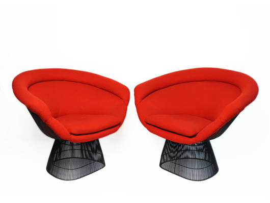 Pair of Platner lounge chairs, circa 1960s. Morton Kuehnert image.